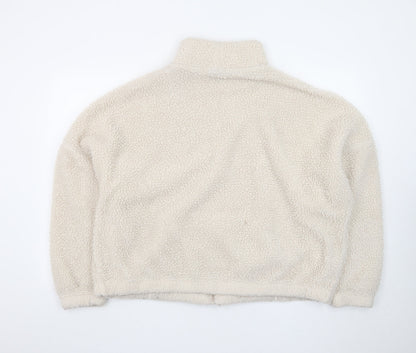 Ellesse Women's Beige Fleece Full Zip Jacket Size M