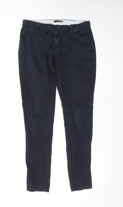 Scullers Men's Blue Chino Trousers Size 30 Slim Tapered Fit