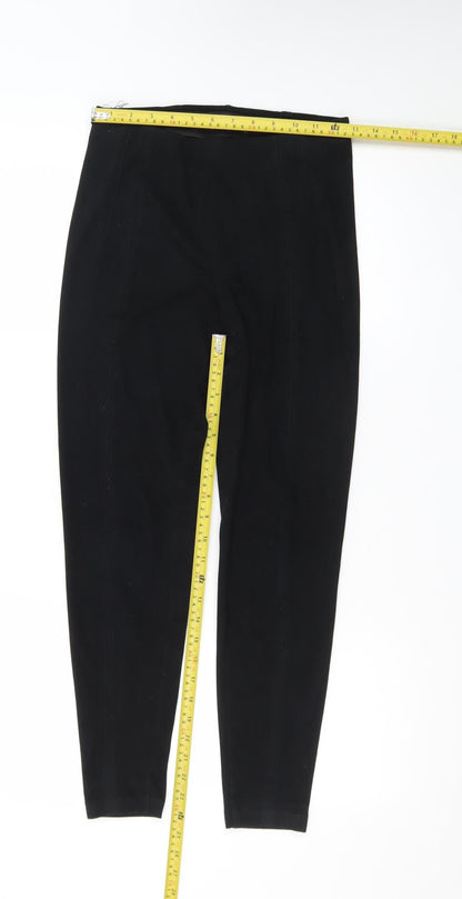 Marks and Spencer Women Black Size 8 Ankle Length Leggings