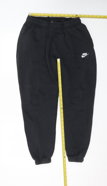 Nike Men Black Jogger Sweatpants Medium Regular Fit Fleece