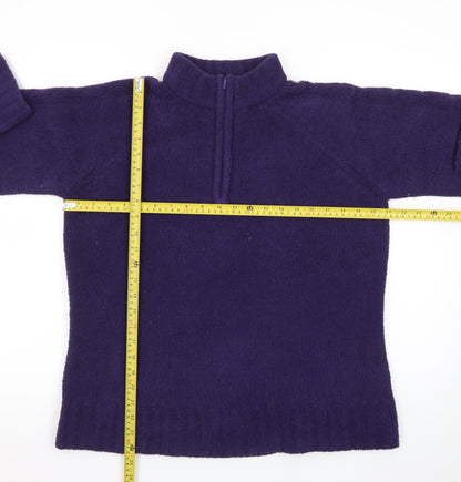 Peter Storm Women's Purple Fleece 1/4 Zip Pullover Size 16