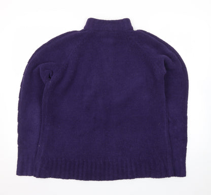 Peter Storm Women's Purple Fleece 1/4 Zip Pullover Size 16