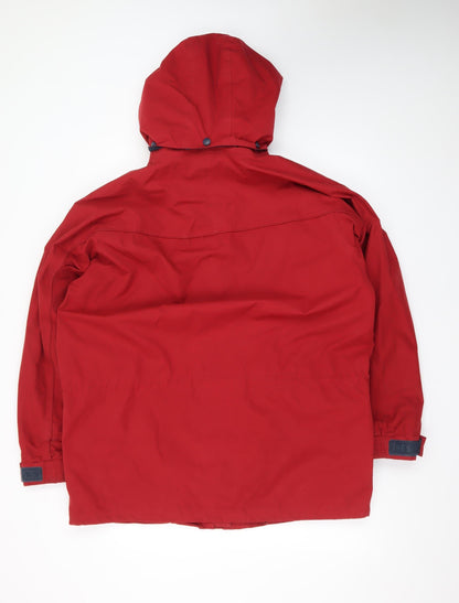 Trespass Men's Red XL Waterproof Hooded Rain Jacket