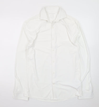 Marks and Spencer Autograph Men's White Small Long Sleeve Dress Shirt