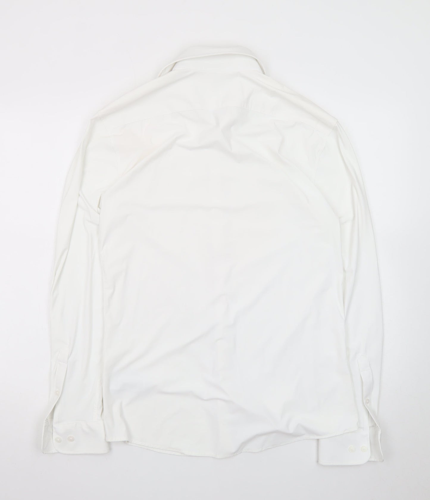 Marks and Spencer Autograph Men's White Small Long Sleeve Dress Shirt