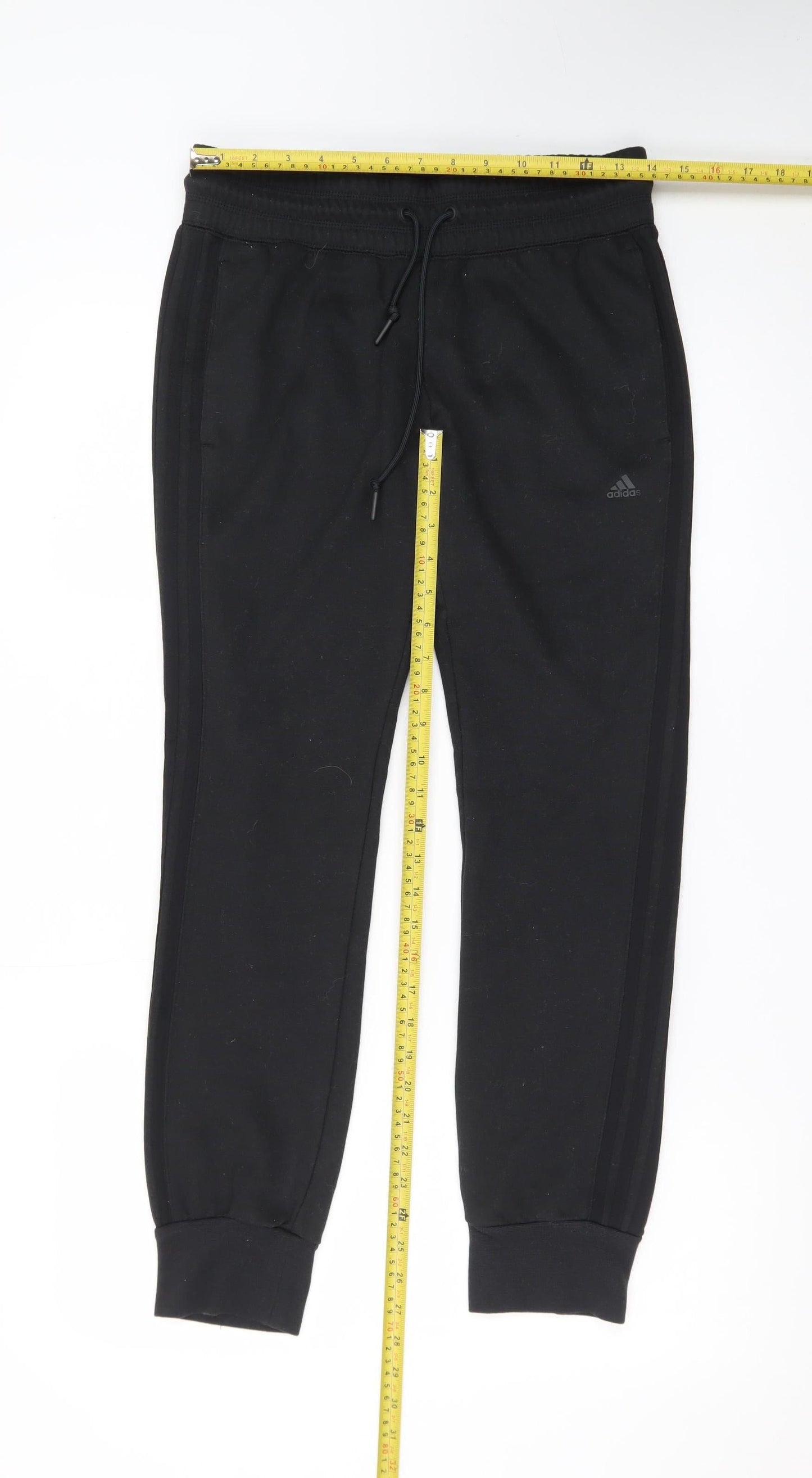 Adidas Mens Black Sport Essentials Jogger Sweatpants Medium