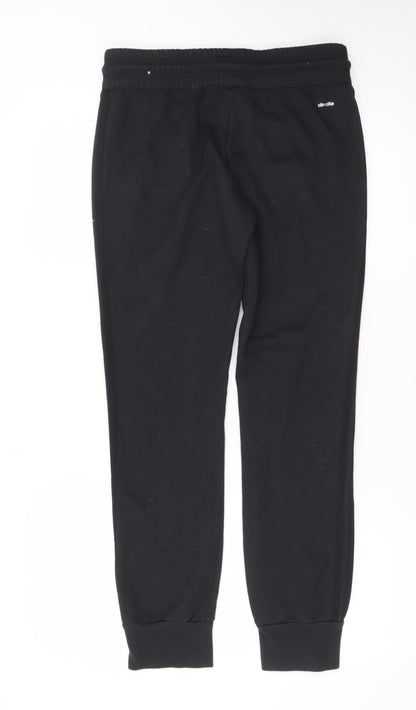 Adidas Mens Black Sport Essentials Jogger Sweatpants Medium
