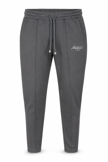 Métissier Paris Men Grey Slim Fit Jogger Trousers Size S