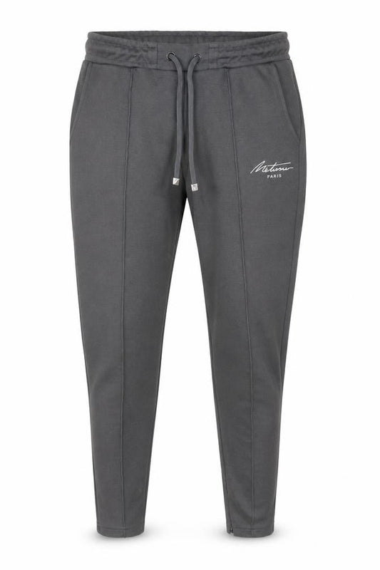 Métissier Paris Men Grey Slim Fit Jogger Trousers Size S