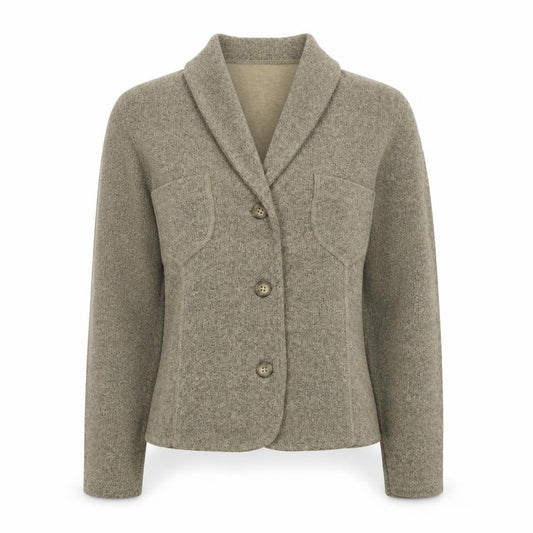 Wallis Womens Beige Knit Collared Button Cardigan Size 10