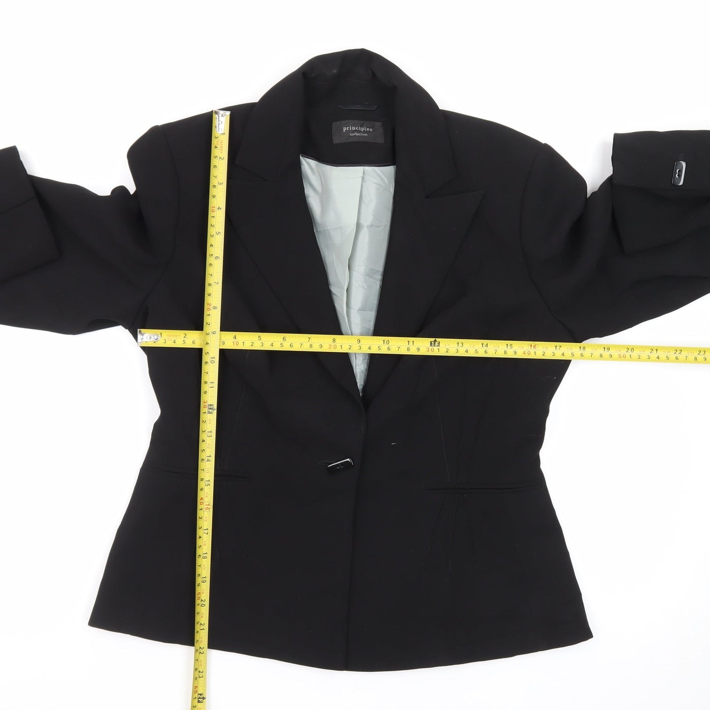Principles Women Black Size 12 Classic Single-Breasted Blazer