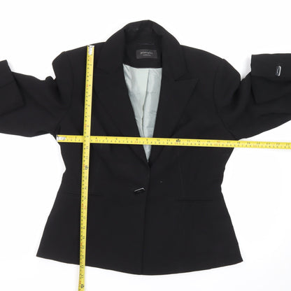 Principles Women Black Size 12 Classic Single-Breasted Blazer