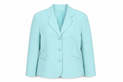 Eastex Women’s Blue Single-Breasted Suit Jacket UK 14 Polyester