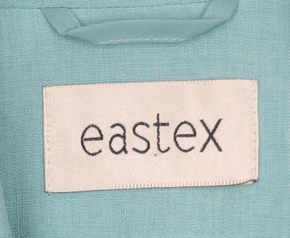 Eastex Women’s Blue Single-Breasted Suit Jacket UK 14 Polyester