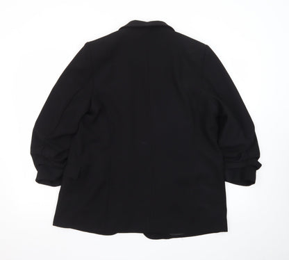 Marks and Spencer Women’s Black Blazer Jacket Size 14 Regular Fit