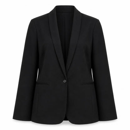 Gap Womens Black Shawl Collar Blazer Size 12 Classic Fit