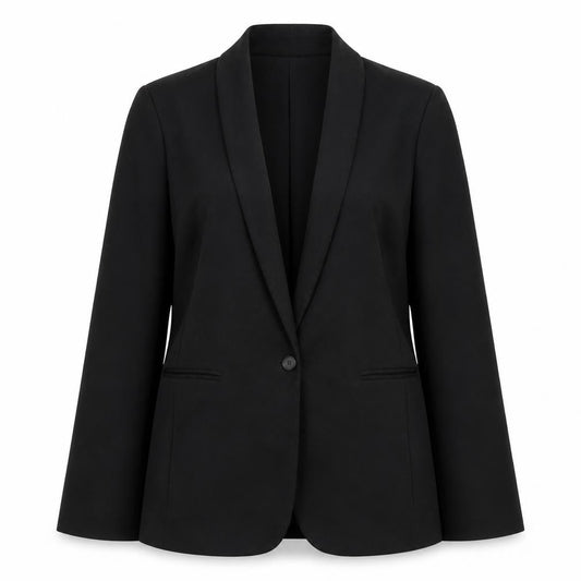 Gap Womens Black Shawl Collar Blazer Size 12 Classic Fit
