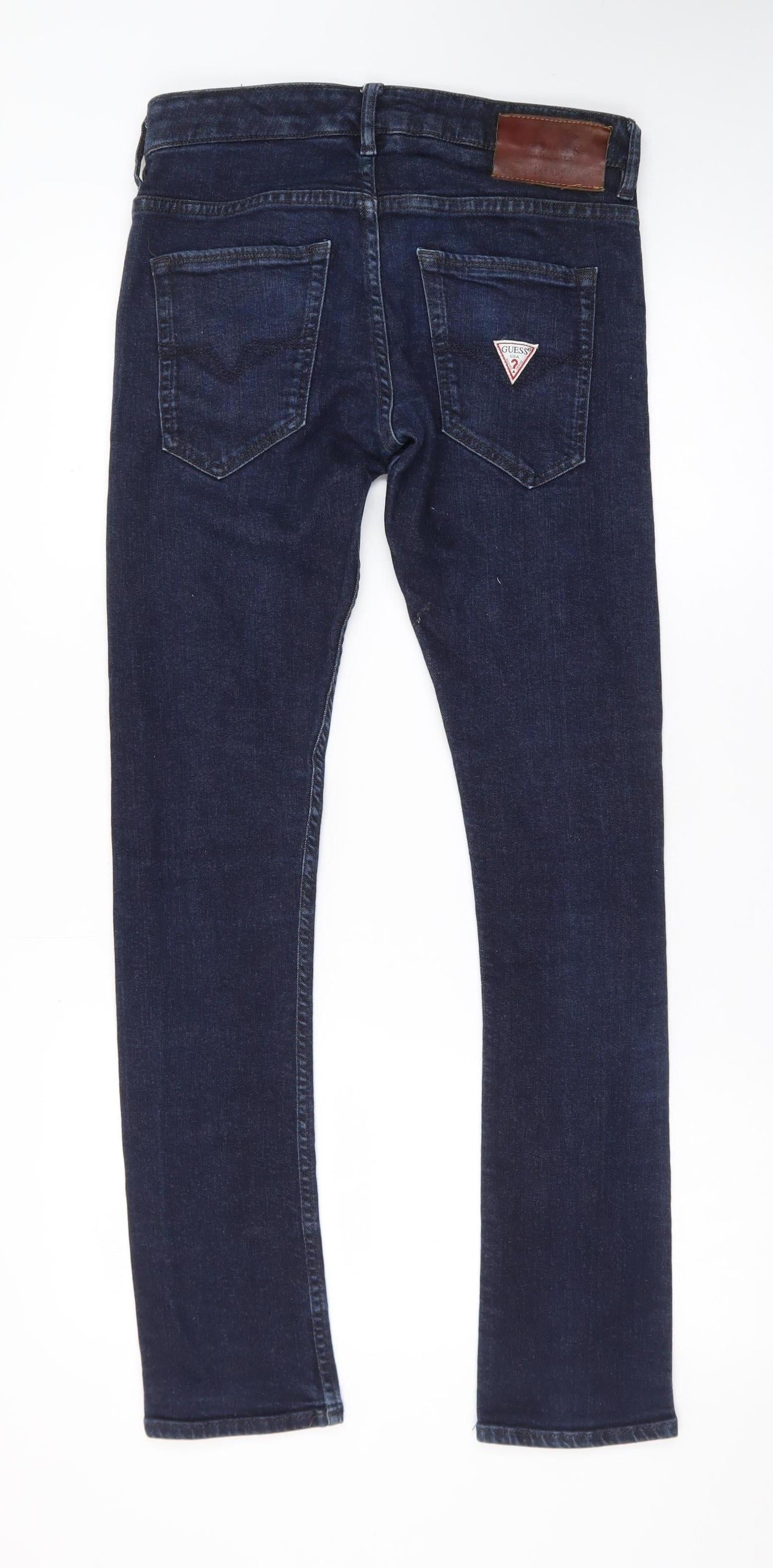 Guess Womens Blue Skinny Jeans Size 29 Slim Fit Dark Wash Denim