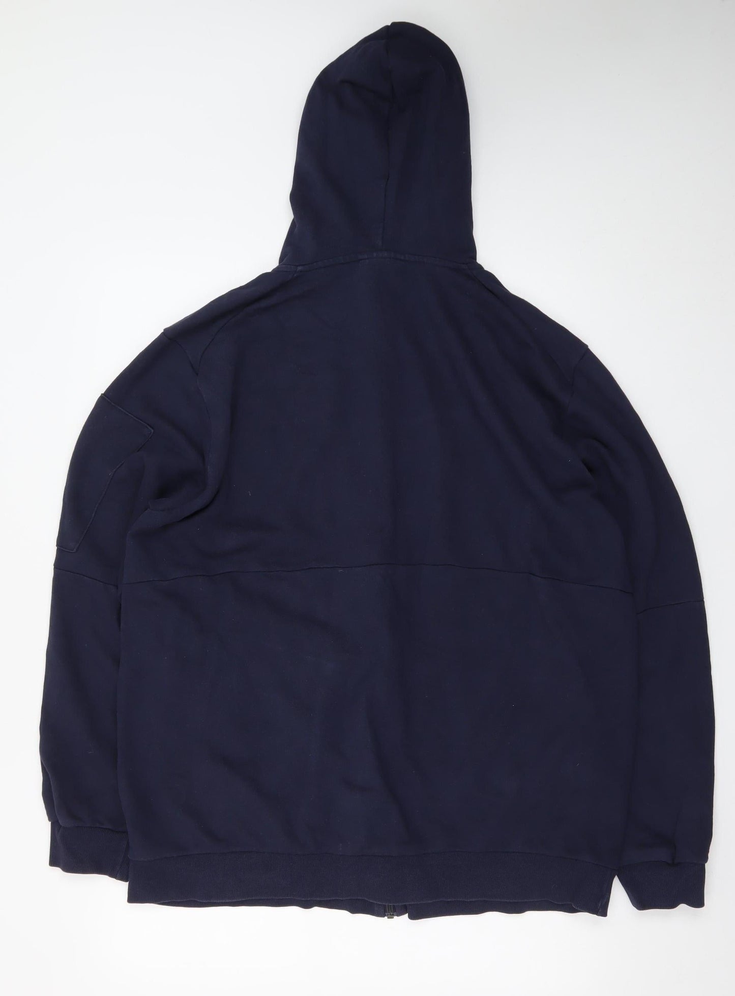 Adidas Men's Blue XL Full Zip Fleece Hoodie