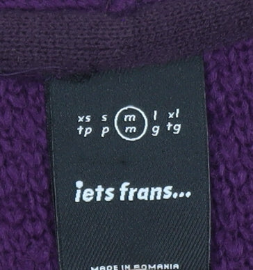 iets frans Women's Purple V-Neck Knit Cardigan Size M