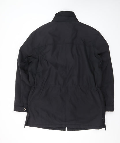 Marks and Spencer Mens Black M Waterproof Mid-Length Rain Coat