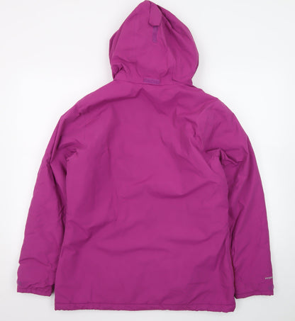 Regatta Womens Pink Waterproof Hooded Puffer Jacket Size 12