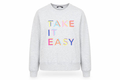 Marks & Spencer Women's Grey Size 12 Cotton Blend Pullover Sweatshirt