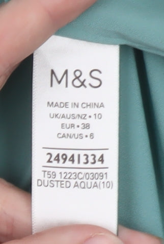 Marks and Spencer Women’s Blue Mid-Length Polyester Coat Size 10