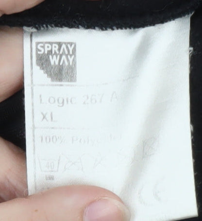 Sprayway Men's Black XL Fleece Jacket Outdoor Full Zip
