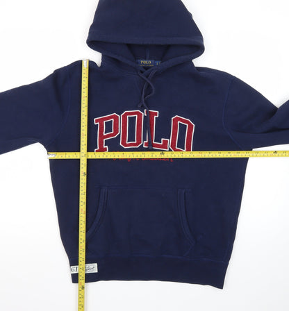 Polo Ralph Lauren Men's Navy Hoodie Small Pullover Embroidered Logo
