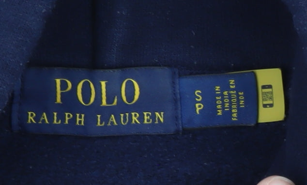 Polo Ralph Lauren Men's Navy Hoodie Small Pullover Embroidered Logo