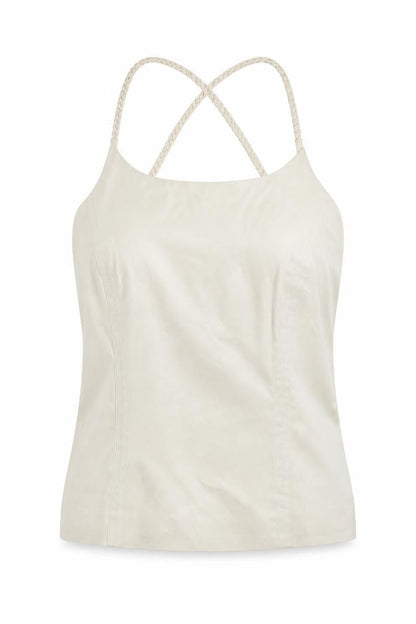 Next Women’s Beige Halter Camisole Top Size 14 Stretch Polyester