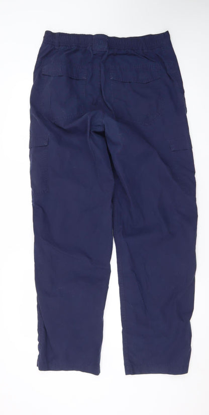 Hi Gear Women's Blue Cargo Trousers Size 32 Elastic Waist Outdoor Workwear