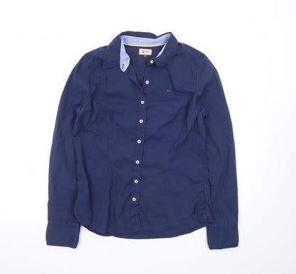 Hilfiger Denim Men's Blue Slim Fit Long Sleeve Button-Up Shirt M