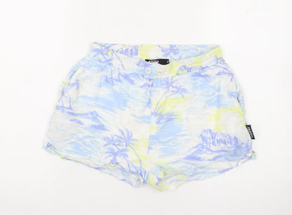 Jaded London Women’s Multicoloured Tropical Viscose Shorts Size S