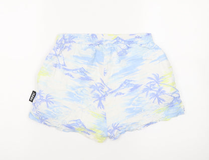 Jaded London Women’s Multicoloured Tropical Viscose Shorts Size S