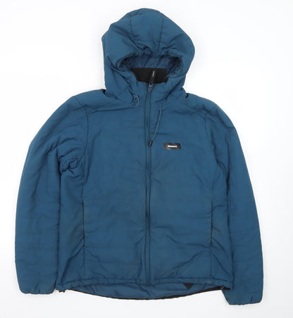 Finisterre Men's Blue Hooded Puffer Jacket Size M Water Resistant