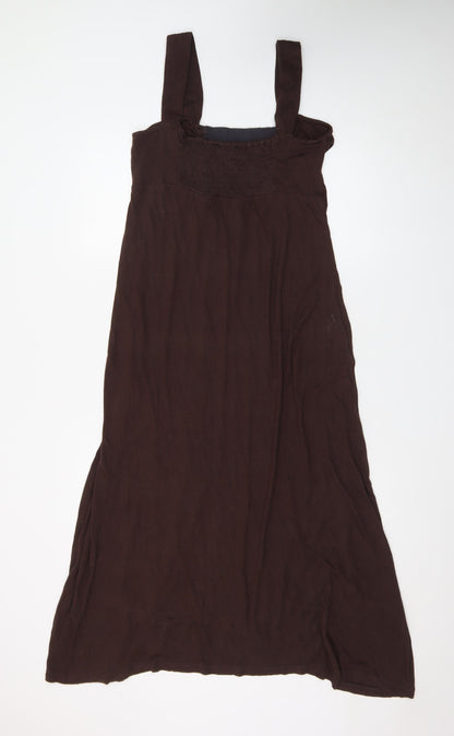 BHS Women’s Petite Brown Sequin A-Line Sleeveless Dress Size 10
