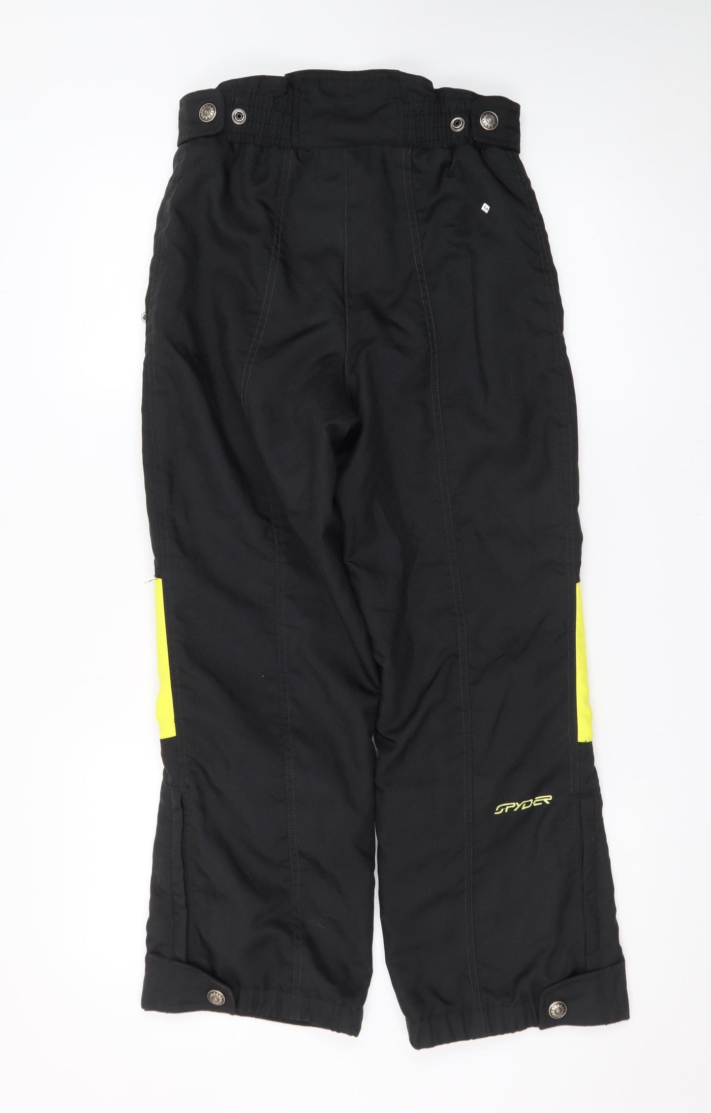 Spyder Womens Black Snow Pants Size 14 Waterproof Insulated Winter Trousers