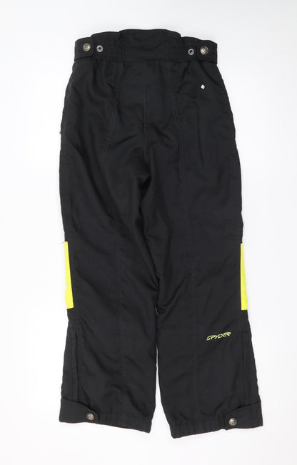 Spyder Womens Black Snow Pants Size 14 Waterproof Insulated Winter Trousers