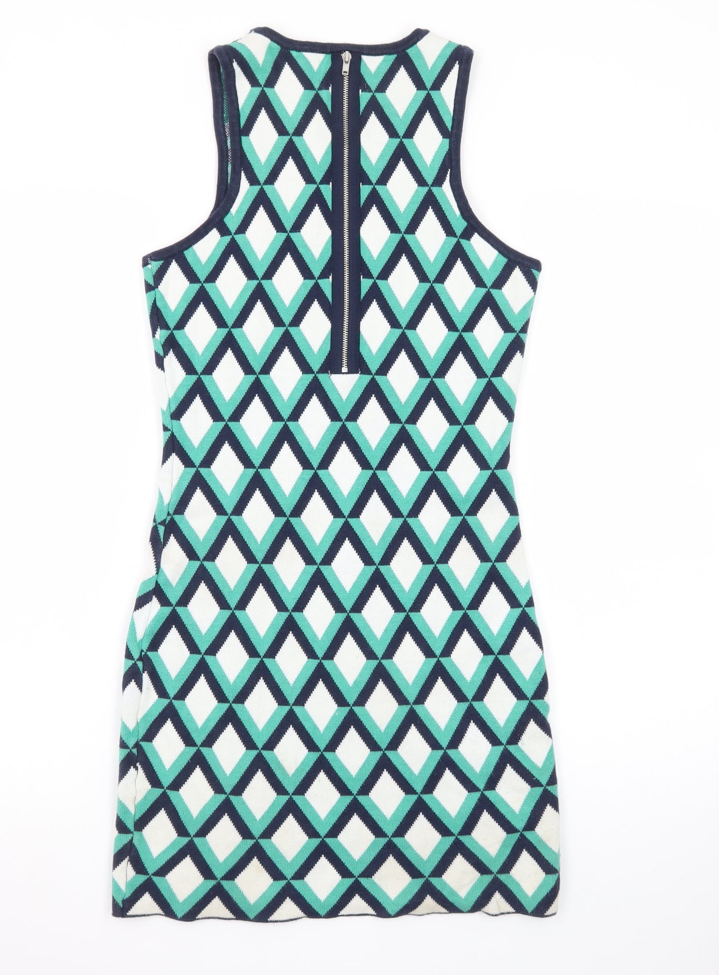 Neon Rose Womens Multicoloured Geometric Bodycon Dress Size 8