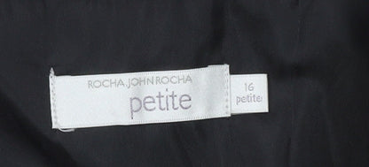 Rocha John Rocha Women’s Petite Multicoloured Size 16 Halter A-Line Dress