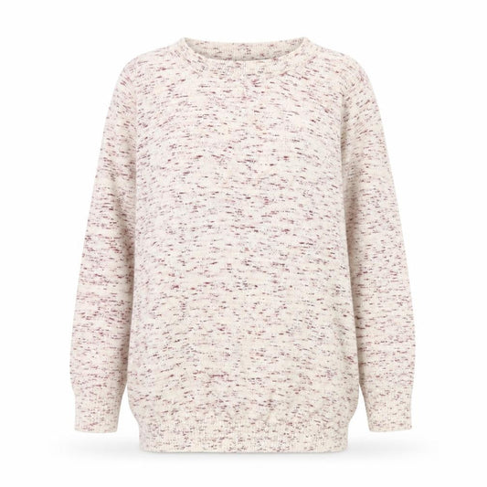 Warehouse Women Beige Cotton Knit Long Sleeve Pullover Jumper UK 8