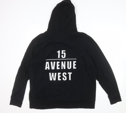 Next Men's Black 2XL Pullover Hoodie 15 Avenue West Graphic Cotton