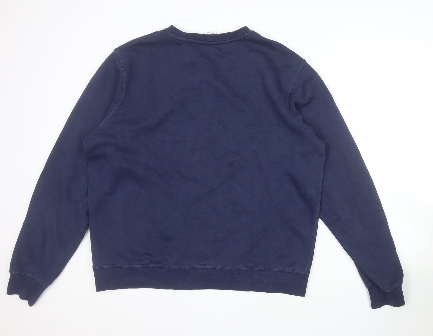 Nike Men's Blue Crew Neck Pullover Sweatshirt L Regular Fit
