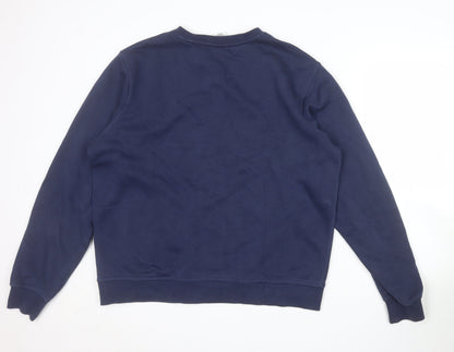 Nike Men's Blue Crew Neck Pullover Sweatshirt L Regular Fit