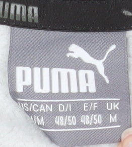 Puma Men's Grey Crew Neck Pullover Logo Sweatshirt Size M