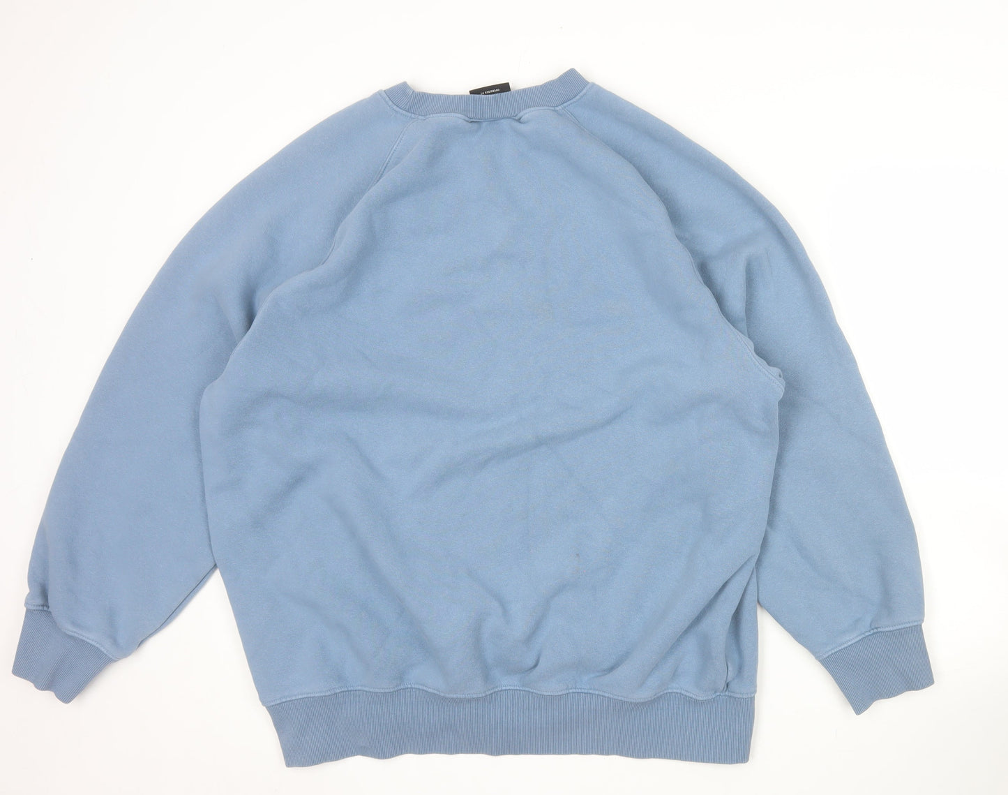 H&M Mens Blue XL Oversized Fit Crew Neck Sweatshirt