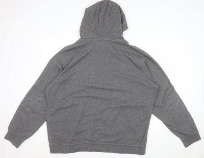 Nike Men's Grey 2XL Pullover Hoodie Fleece Sweatshirt