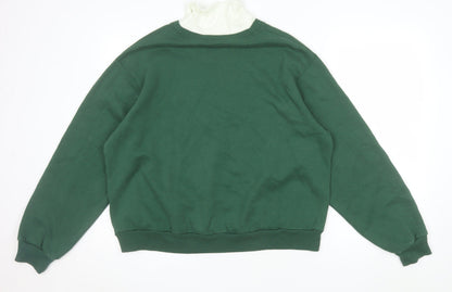Hollister Womens Green West Valley Pullover Sweatshirt M